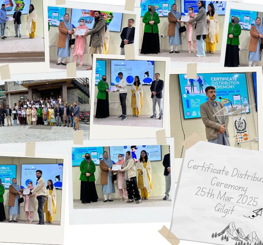 Certificate Distribution Ceremony for High-Impact Skills Development Program and Advance Skills Development Program Held in Gilgit